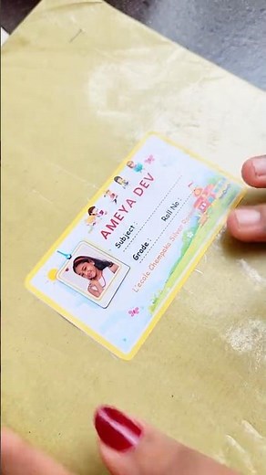 Cute Waterproof Name Stickers | Accessory Labels | Handmade with Love 💛 | Devas Creations #school