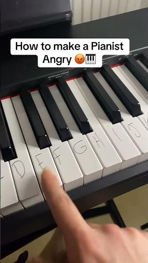 How to make a Pianist Angry 😡🎹 #piano #shorts
