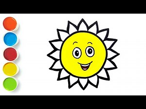 🌞☀️🎨 Easy How to Draw Sun for kids | Draw a Sun