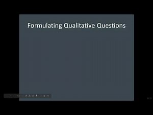 Formulating qualitative interview questions