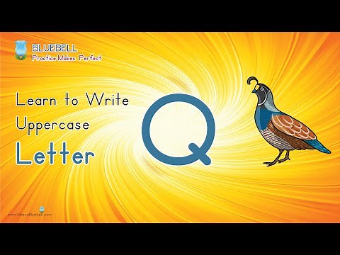 How to Write Capital Letter Q of the Alphabet | For Preschool & Kindergarten Kids | Neena Bluebell