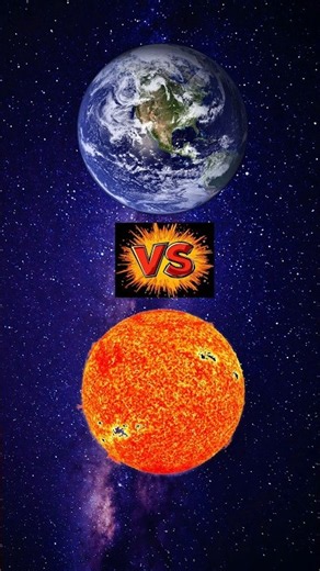 Earth vs big star #earth #bigstar #space #shorts #universe #solarsystem #battle
