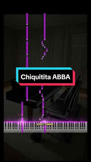 🔵 Chiquitita - ABBA (Easy Piano Tutorial) #piano #pianotutorial #easypiano #easypianotutorial #chiquitita #abba