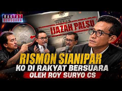 🔴TELAK! USAI RAKYAT BERSUARA ROY SURYO DKK KULITI HASIL TEMUAN RISMON SOAL IJAZAH JOKOWI