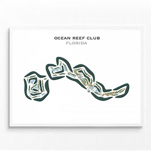 Ocean Reef Club Print, Florida Golf Course Map Poster, Golf Map Wall Art, Golf Gift for Women, Modern Living Room Decor, Holiday Gifts - Etsy Australia