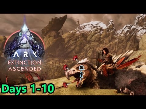 100 Days Extinction - Days 1-10 - ARK: Survival Ascended
