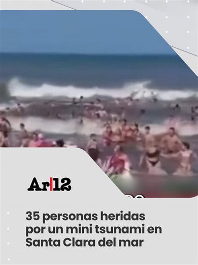 Impactante ola gigante en Santa Clara del Mar