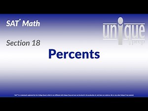 SAT Math 18: Percents