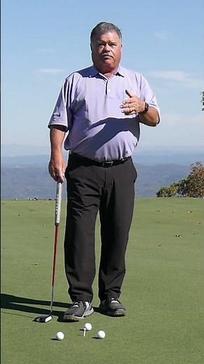 SHORT - Closed Eye Putting Drill - John Hughes Golf #golf #golflessons #puttingdrills