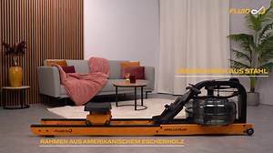 Fluid Apollo Plus Water Rowing Machine: Ergonomic Design, Adjustable Resistance & Space-Saving Features