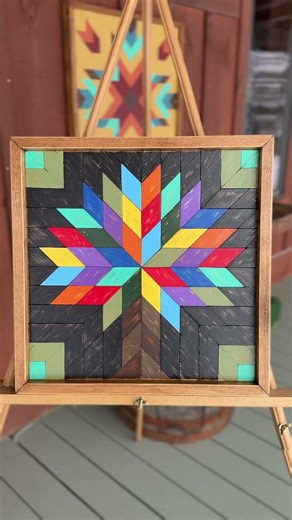 Barn Quilt. Tree of Life. Wooden Barn Quilts. Geometric Art. Handcrafted Rustic Wood Wall Art #art