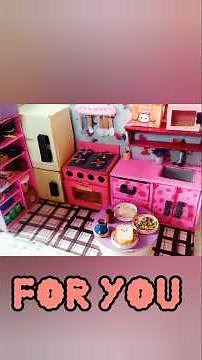 kitchen set is ready ✨😍#Thecraftyart #diy #homemadepapercraft #craft #kitchen
