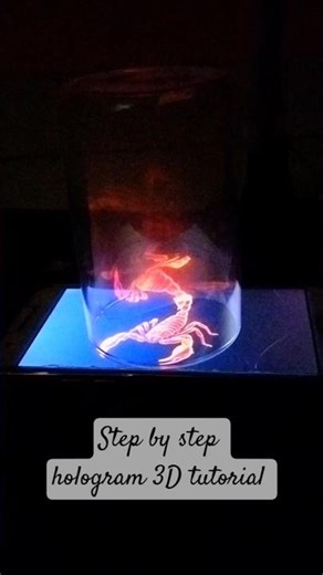 How to make homemade Hologram 3D video #hologram #tutorial #shorts
