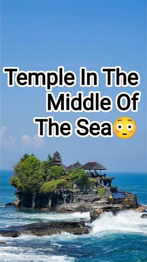 Temple in the Middle of the Sea 🌊😳— Tanah Lot Temple, Bali