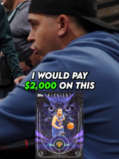 Jalen Brunson 1/1 Card Purchase at a Card Show