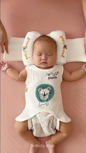 Baby Adjustable Sleep Head Pillow 👶| Flat Head Prevention & Infant Comfort | Newborn Essentials 2025