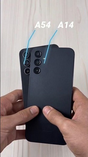 Galaxy A54 vs A14 Design Comparison
