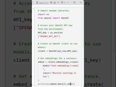 Using OpenAI Embeddings to Improve AI Responses in Python