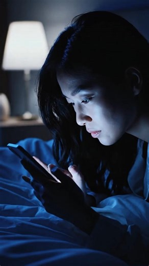 “How Blue Light Disrupts Your Sleep (Melatonin Explained)”#Health#HealthAwareness#HealthTips