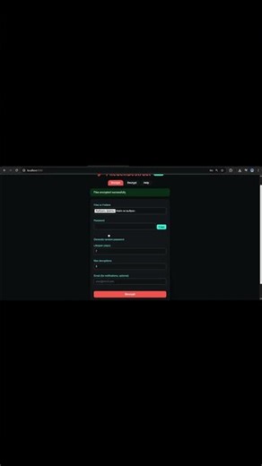 Secure file encryption with auto self-destruct #shorts