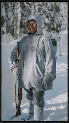 Simo Häyhä after being awarded with the honorary Mosin-Nagant rifle model 28, February 1, 1940. Häyhä was a Finnish sniper in the Winter War (1939–1940). In just 100 days, he achieved over 500 confirmed, mostly using a simple iron-sighted Mosin–Nagant rifle. Soviet troops feared him so much that it earned him the nickname "White Death". #ww2 #military #sniper #soldier | The War Rooms
