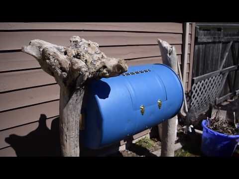 Homemade Compost Tumbler! Made from 55 GALLON DRUM!