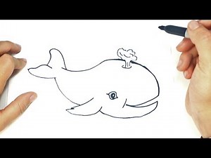 How to draw a Whale Step by Step | Whale Drawing Lesson