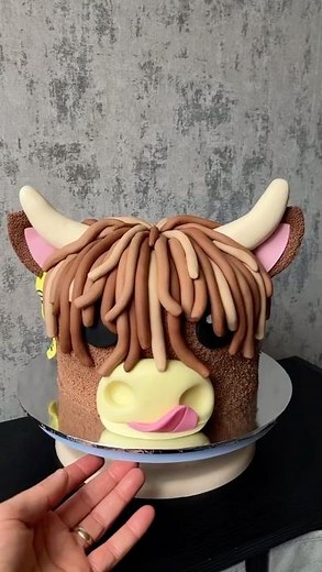 Highland Cow Cake (The Amateur Baker)
