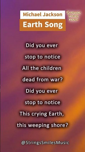 Earth Song 🌎 | Michael Jackson | A Message for Humanity #shorts