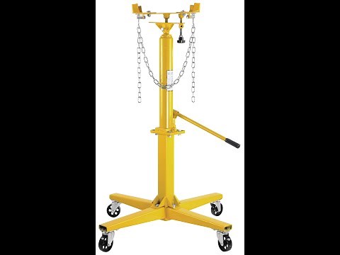 JEGS Adjustable Hydraulic Transmission Jack High Lift Handle Operated, 1000 lb Capacity 555-79010