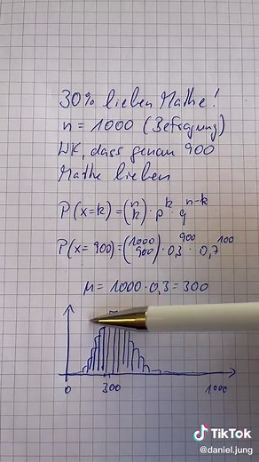 Bernoulli Formel und Binomialverteilung in der Stochastik