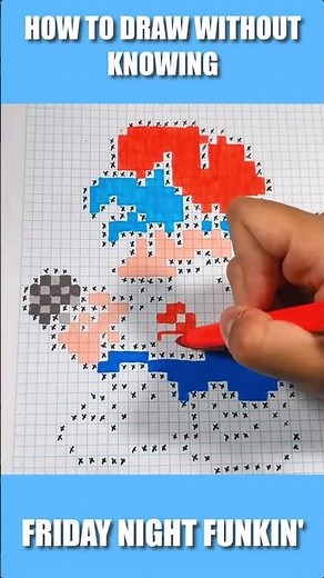 How to Draw BOYFRIEND from FRIDAY NIGHT FUNKIN' | KEITH Pixel Art