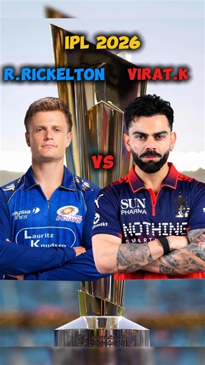 🏏IPL 2026: Ryan Rickelton vs Virat Kohli 🔥 Complete Batting Comparison⚾ | Who Dominated?