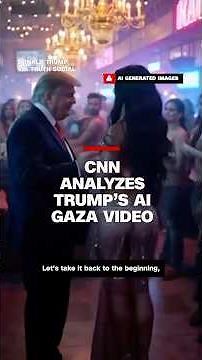 CNN analyses Trump’s AI Gaza video