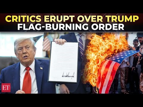 ‘This is garbage’: Conservatives criticise Trump’s flag-burning executive order across social media