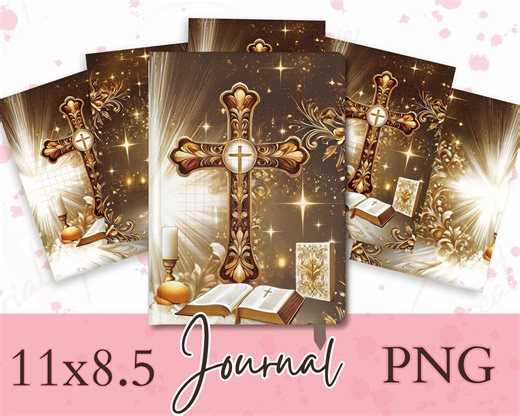 Biblical Journal Cover PNG: Prayer Notebook Design (11x8.5 Digital Download) - Etsy