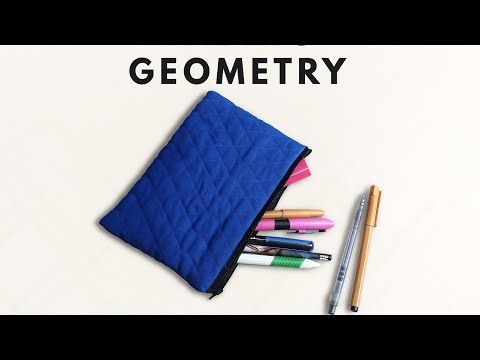 ✨ Fabric Geometry | Creative Pencil Pouch Design Ideas