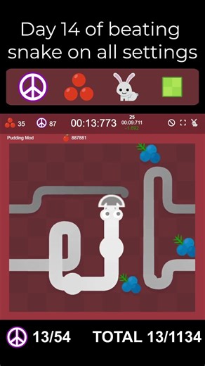 Day 14 of Beating Every Google Snake Category #googlesnake #speedrunning