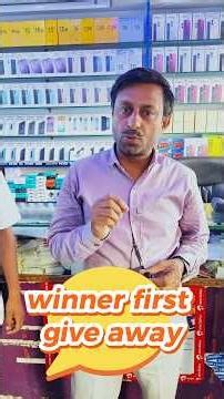 winner first give away #kanchantelecome #smartphone #viralvideo #tempered 🎁🎁🎁🎁🎁