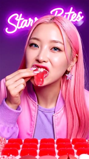 Red-Themed ASMR Mukbang | Pure Cravings & Crunch