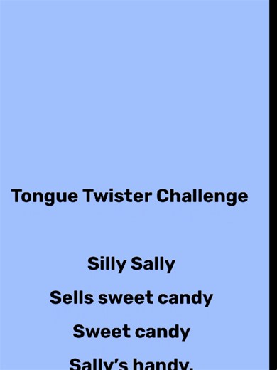 Tongue Twister Challenge: English Reading Practice