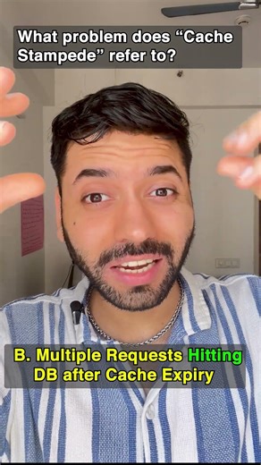 Cache Stampede System Design Quiz #quiz #systemdesign #shorts