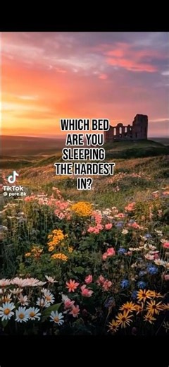 Which bed are you sleeping the hardest in? Flower vibes 🌺 🌼