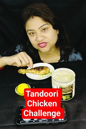 Tandoori chicken challenge #shorts #trending #timechallenge #eatingchallenge