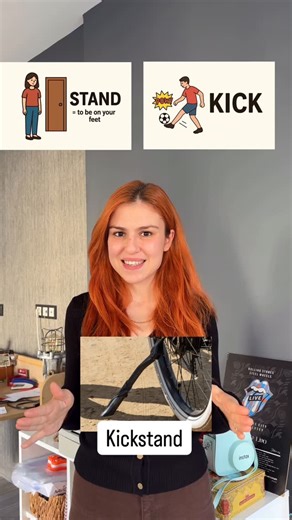 English with İlayda Özgül on Instagram: "COMPOUND WORDS you hear every day! 🚗✨ (Kickstand, Taillight, Glovebox… hepsi birleşikmiş!) Bazı İngilizce kelimeler aslında iki kelimenin birleşimi! 💡 Ama çoğu zaman fark etmiyoruz 👀 In this video, we’ll learn some cool compound words we use all the time! 🚗 kickstand – motor ya da bisikleti ayakta tutan destek 🚙 license plate – araç plakası 🔴 taillight – arka far / stop lambası 🧤 glovebox – arabanın önündeki küçük eşya bölmesi #english #learnenglis