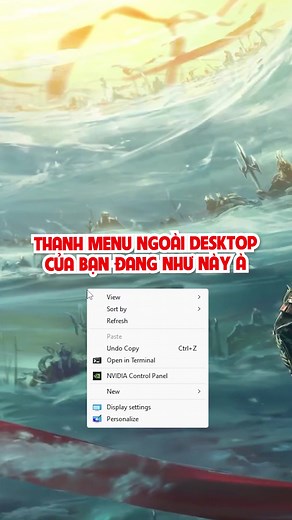 Biến thanh menu ngoài desktop xịn hơn