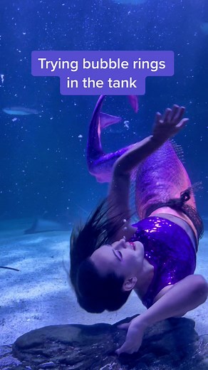 A good start! Next stop, making it big enough to swim through #mermaidtricks #mermaidskills