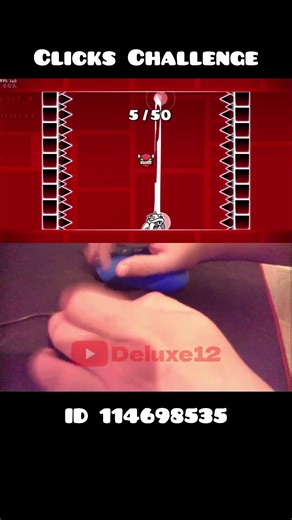 EXTREME Clicks Challenge Geometry Dash #shorts #geometrydash