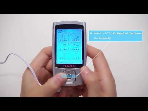 TENKER 24 Modes TENS Machine for Pain Relief&Muscle Strength Rechargeable Electronic Pulse Massager