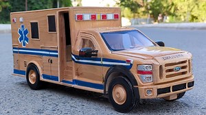 858K views · 12K reactions | Wood Truck - Ford F-350 Super Duty Ambulance (2017) | Awesome Woodcraft | Facebook